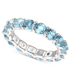 NWT Blue Topaz Eternity Ring
